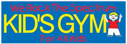 WE ROCK THE SPECTRUM KID'S GYM FOR ALL KIDS logo