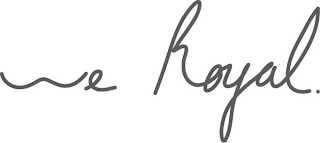 WE ROYAL. logo
