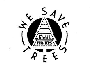 WE SAVE TREES PACKET PRINTERS logo