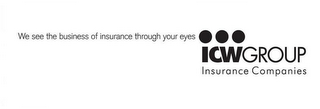WE SEE THE BUSINESS OF INSURANCE THROUGH YOUR EYES ICWGROUP INSURANCE COMPANIES logo