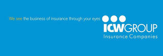 WE SEE THE BUSINESS OF INSURANCE THROUGH YOUR EYES ICWGROUP INSURANCE COMPANIES logo