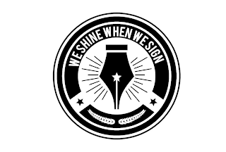 WE SHINE WHEN WE SIGN logo