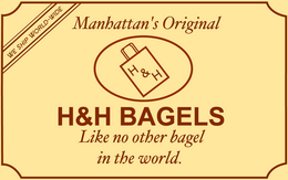 WE SHIP WORLD- WIDE MANHATTANS ORIGINAL H&H H&H BAGELS LIKE NO OTHER BAGEL IN THE WORLD logo