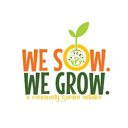 WE SOW. WE GROW. A COMMUNITY GARDEN INITIATIVE logo