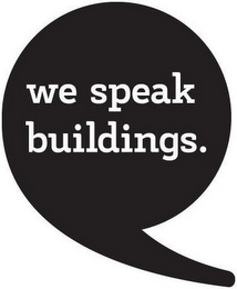 WE SPEAK BUILDINGS. logo