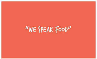 WE SPEAK FOOD logo