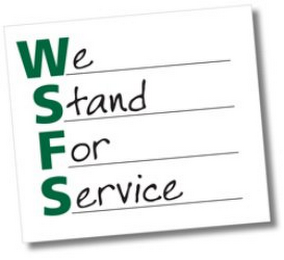 WE STAND FOR SERVICE logo