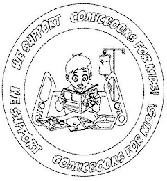 WE SUPPORT COMICBOOKS FOR KIDS! WE SUPPORT COMICBOOKS FOR KIDS! logo