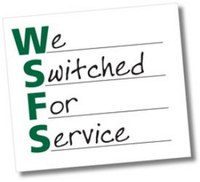 WE SWITCHED FOR SERVICE logo