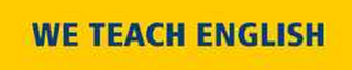 WE TEACH ENGLISH logo