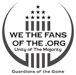WE THE FANS OF THE .ORG UNITY OF THE MAJORITY GUARDIANS OF THE GAME logo