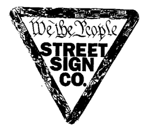 WE THE PEOPLE STREET SIGN CO. logo