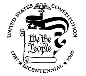 WE THE PEOPLE UNITED STATES CONSTITUTION 1787-1791 BICENTENNIAL 1987-1991 logo