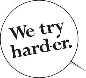 WE TRY HARD-ER. logo