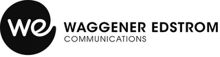 WE WAGGENER EDSTROM COMMUNICATIONS logo