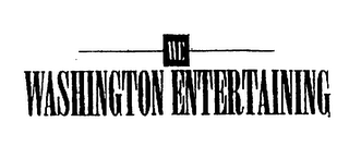 WE WASHINGTON ENTERTAINING logo