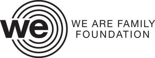 WE WE ARE FAMILY FOUNDATION logo