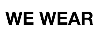 WE WEAR logo