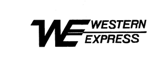 WE WESTERN EXPRESS logo
