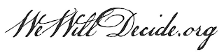WE WILL DECIDE.ORG logo