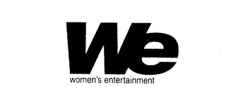 WE WOMEN'S ENTERTAINMENT logo