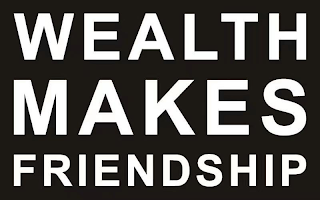 WEALTH MAKES FRIENDSHIP logo