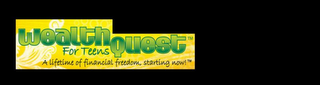 WEALTHQUEST FOR TEENS A LIFETIME OF FINANCIAL FREEDOM, STARTING NOW! logo