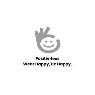 WEAR HAPPY, BE HAPPY. POSITIVITEES logo