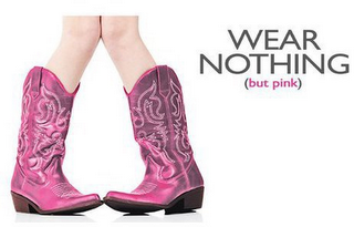 WEAR NOTHING (BUT PINK) logo