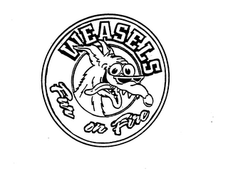 WEASELS FUR ON FIRE logo