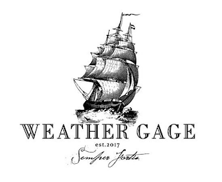 WEATHER GAGE EST. 2017 SEMPER FORTIS logo