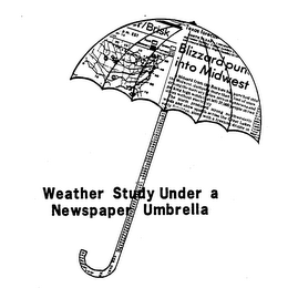 WEATHER STUDY UNDER A NEWSPAPER UMBRELLA logo