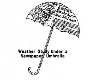 WEATHER STUDY UNDER A NEWSPAPER UMBRELLA logo