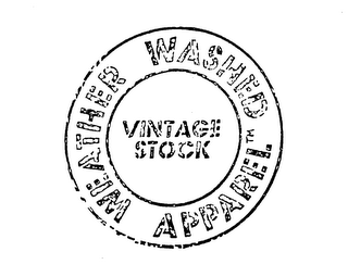 WEATHER WASHED APPAREL VINTAGE STOCK logo