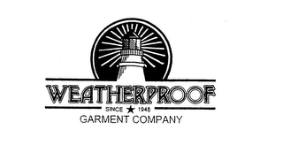 WEATHERPROOF GARMENT COMPANY SINCE 1948 logo