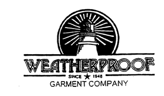 WEATHERPROOF GARMENT COMPANY SINCE 1948 logo