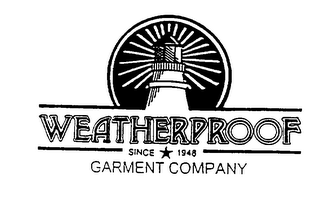 WEATHERPROOF SINCE 1948 GARMENT COMPANY logo