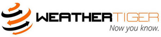 WEATHERTIGER NOW YOU KNOW. logo