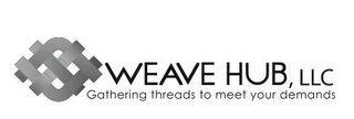 WEAVE HUB, LLC GATHERING THREADS TO MEET YOUR DEMANDS logo