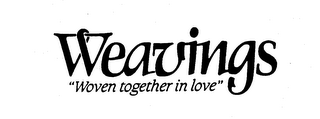 WEAVINGS "WOVEN TOGETHER IN LOVE" logo