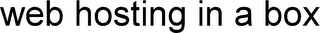 WEB HOSTING IN A BOX logo