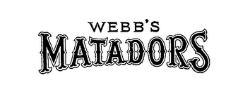 WEBB'S MATADORS logo