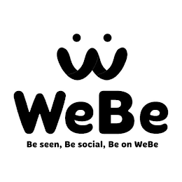 WEBE BE SEEN, BE SOCIAL, BE ON WEBE logo