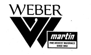 WEBER MARTIN W FINE ARTISTS' MATERIALS SINCE 1853 logo