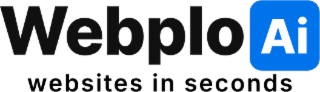 WEBPLO AI WEBSITES IN SECONDS logo