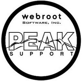 WEBROOT SOFTWARE, INC. PEAK SUPPORT logo