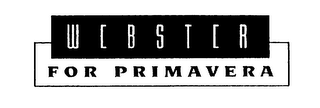 WEBSTER FOR PRIMAVERA logo