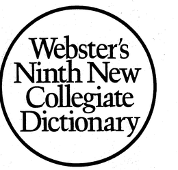 WEBSTER'S NINTH NEW COLLEGIATE DICTIONARY logo