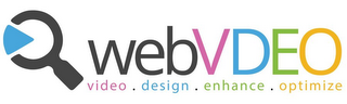 WEBVDEO VIDEO . DESIGN . ENHANCE . OPTIMIZE logo