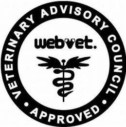 WEBVET VETERINARY ADVISORY COUNCIL APPROVED logo
